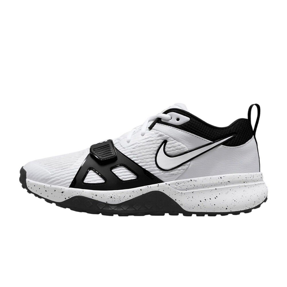 Size 10 Nike Air Zoom Diamond Elite Turf Baseball Shoes White Black DZ0503-104